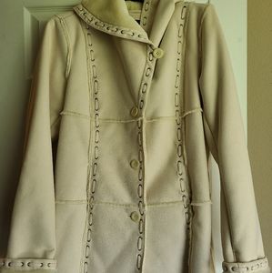 Dennis Basso Faux fur coat Size Medium